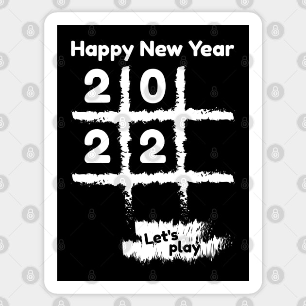 new year 2022 tic tac toe Sticker by Khenyot